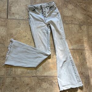 PacSun Size 25 Women’s Skinny Jeans High Rise Flare Light Blue